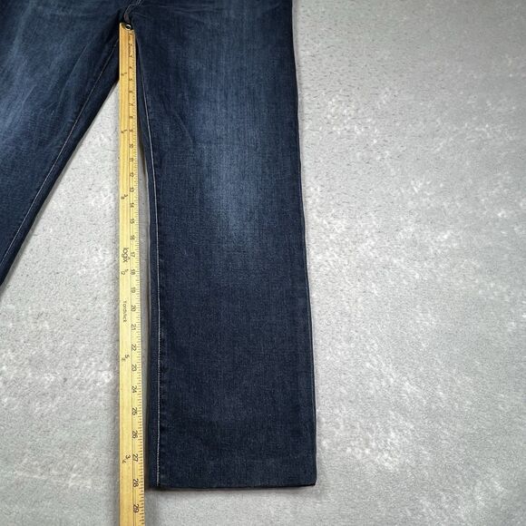 J Brand Jeans Mens 38 Black Tyler Perfect Slim Dark Rinse Cotton Blend Denim - Picture 5 of 14
